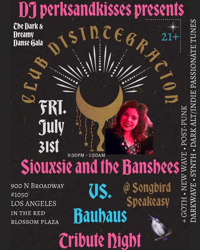 Siouxsie and the Banshees VS. Bauhaus Tribute Night