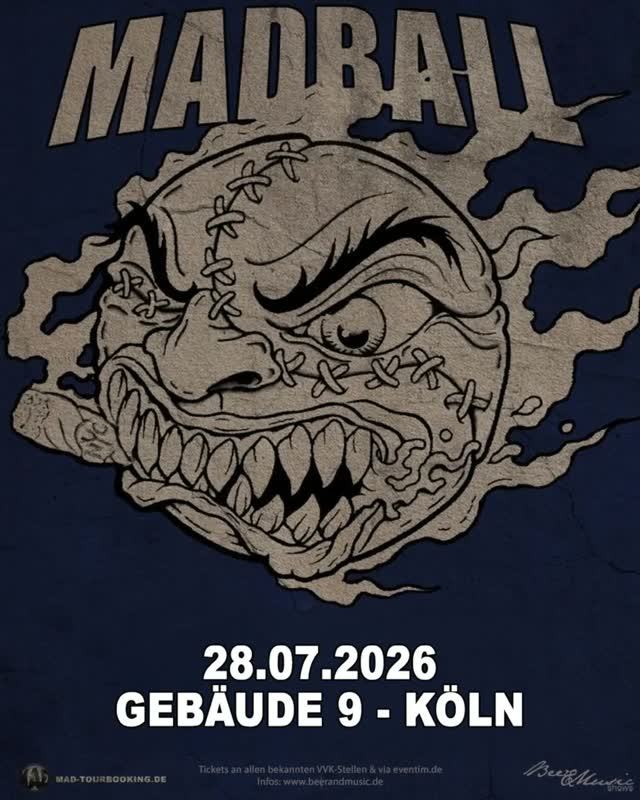 Live bei uns am 28.07.26 • Madball