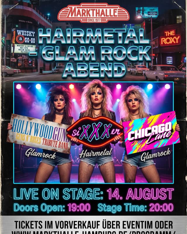 HAIRMETAL – GLAM ROCK ABEND
