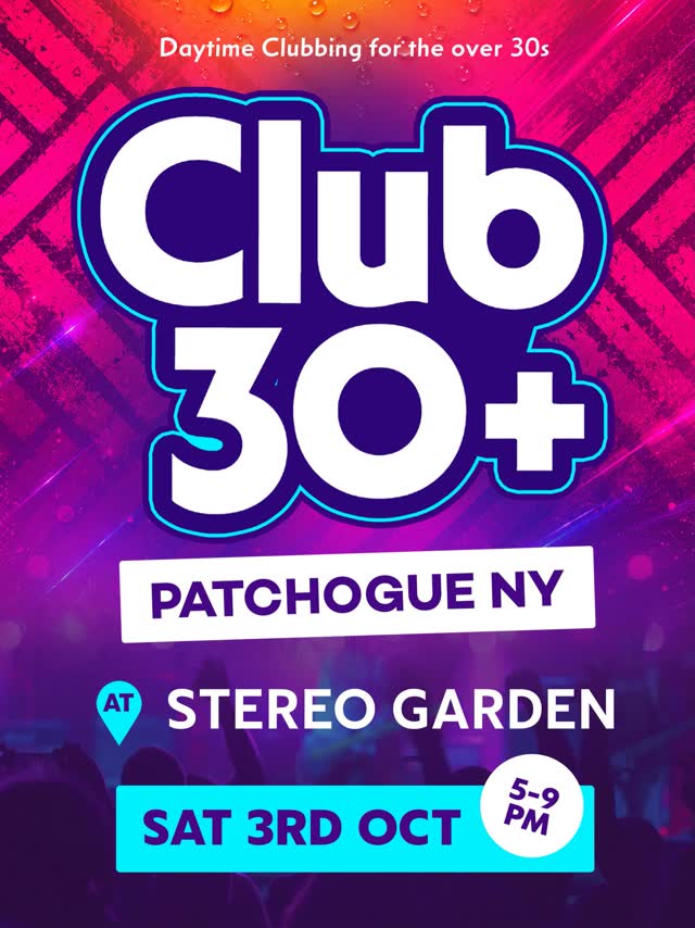 Club 30+ Daytime Clubbing for the over 30s