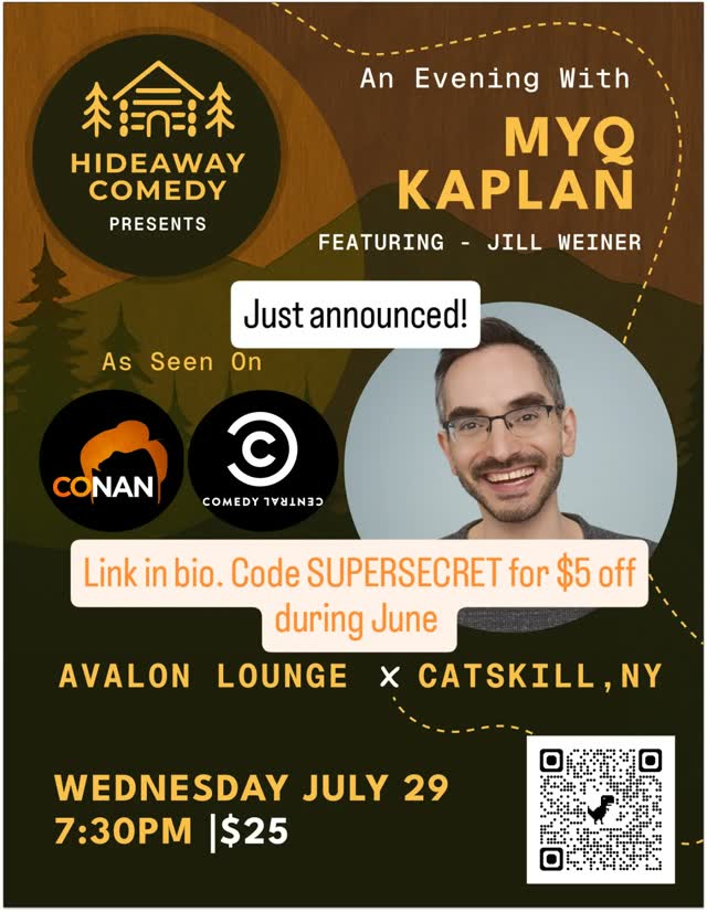 Hideaway Comedy Presents An Evening With Myq Kaplan