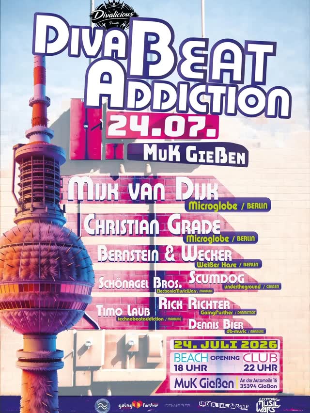 Diva Beat Addiction pres. by Divalicious w/Mijk van Dijk