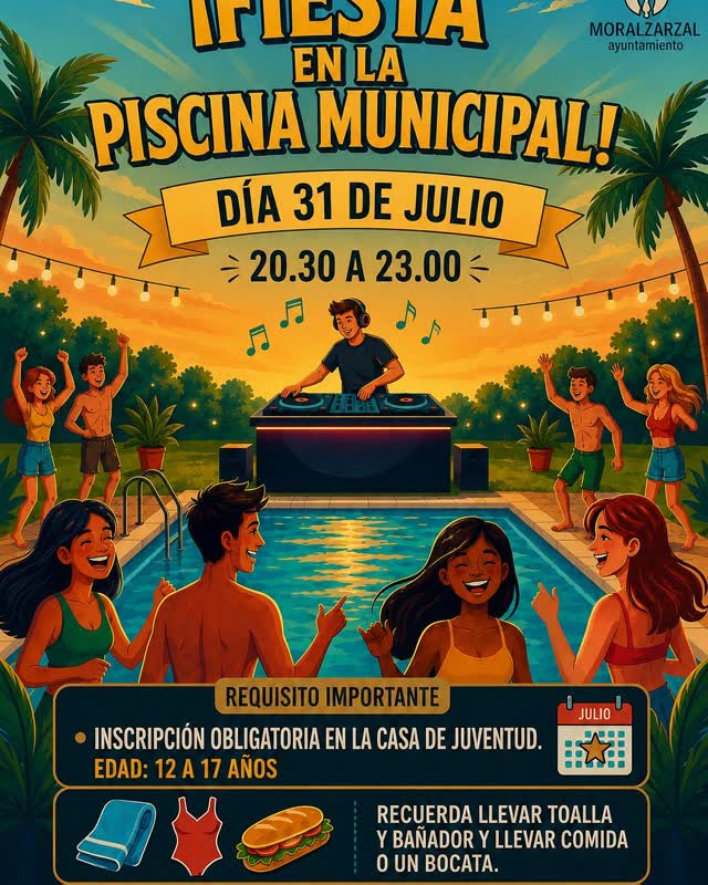 Fiesta Nocturna en la Piscina Municipal de Moralzarzal