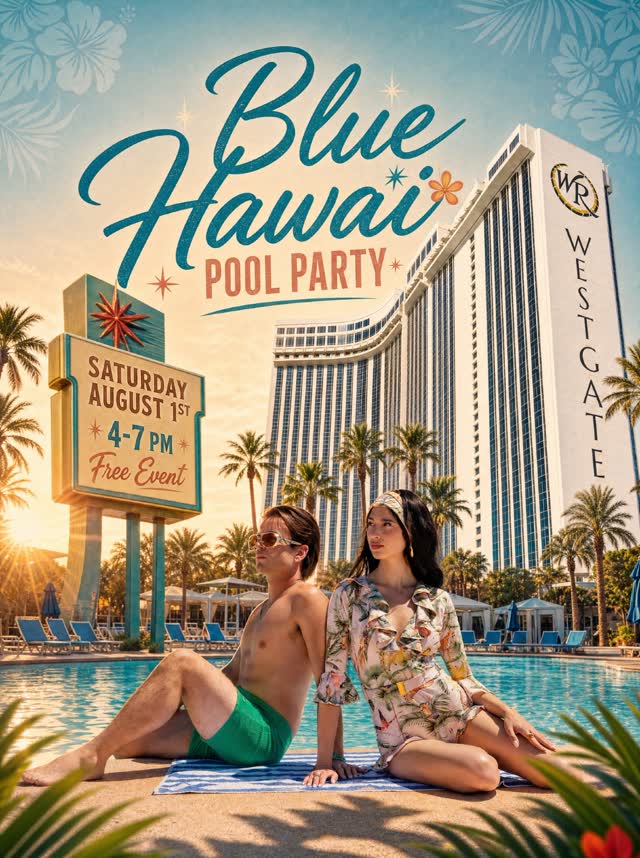 Blue Hawaii Pool Party