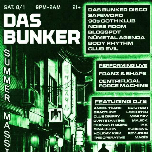 DAS BUNKER SUMMER MASS
