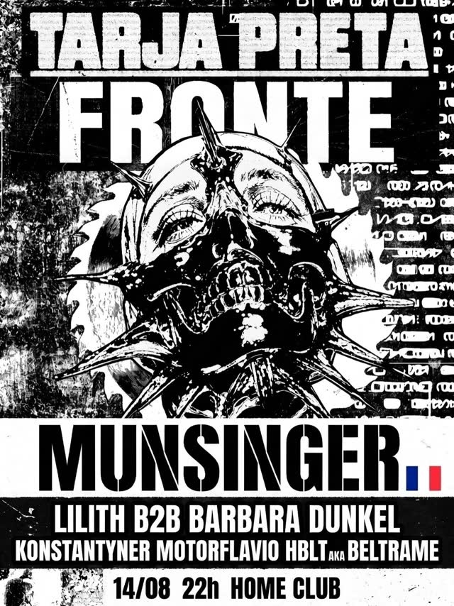 TARJA PRETA & FRONTE APRESENTAM: MUNSINGER (FRANÇA)