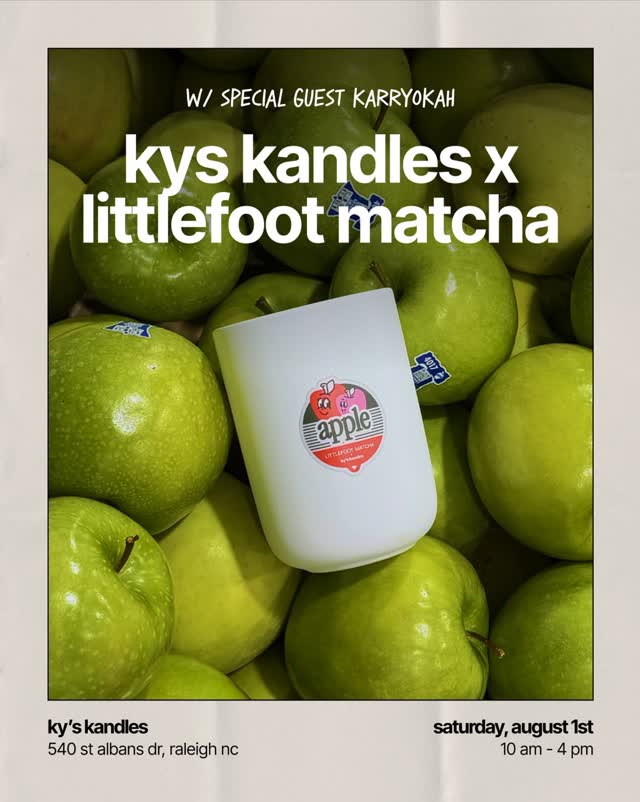 kys kandles x littlefoot matcha