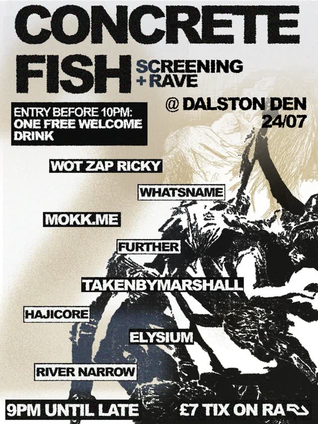 CONCRETE FISH SCREENING + RAVE