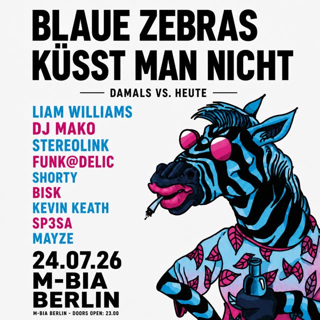 BLAUE ZEBRAS KÜSST MAN NICHT.