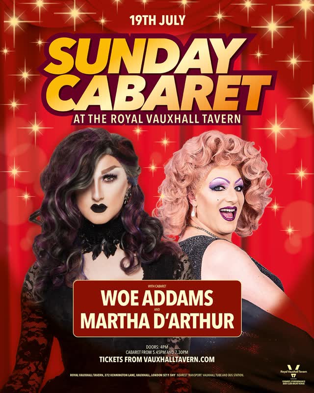 Camp cabaret from Woe Addams and Martha D’Arthur
